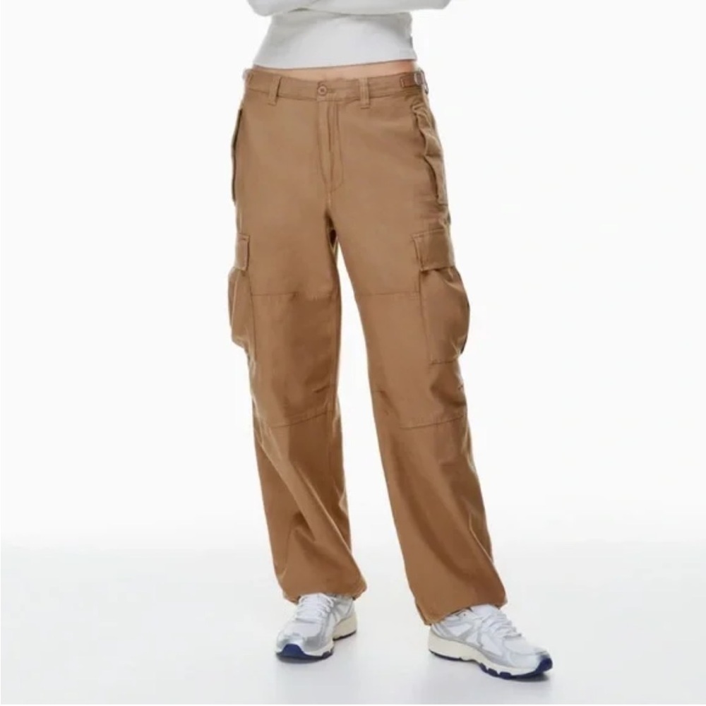 Aritzia Tna Cargo Pants Size 6 Tan High Rise Cotton B31